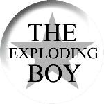 The Exploding Boy - Pin, White.